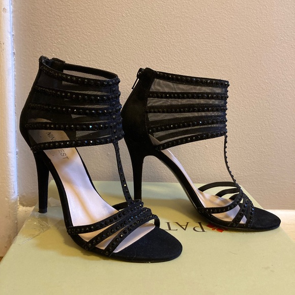 Nine West Black Rhinestone Heels - Picture 2 of 5